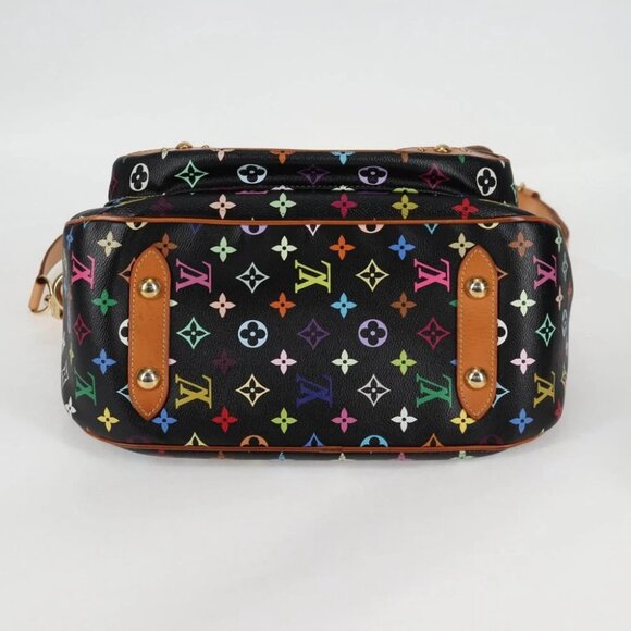 LOUIS VUITTON Monogram Multicolor Rita Tote Bag Black - Picture 4 of 15